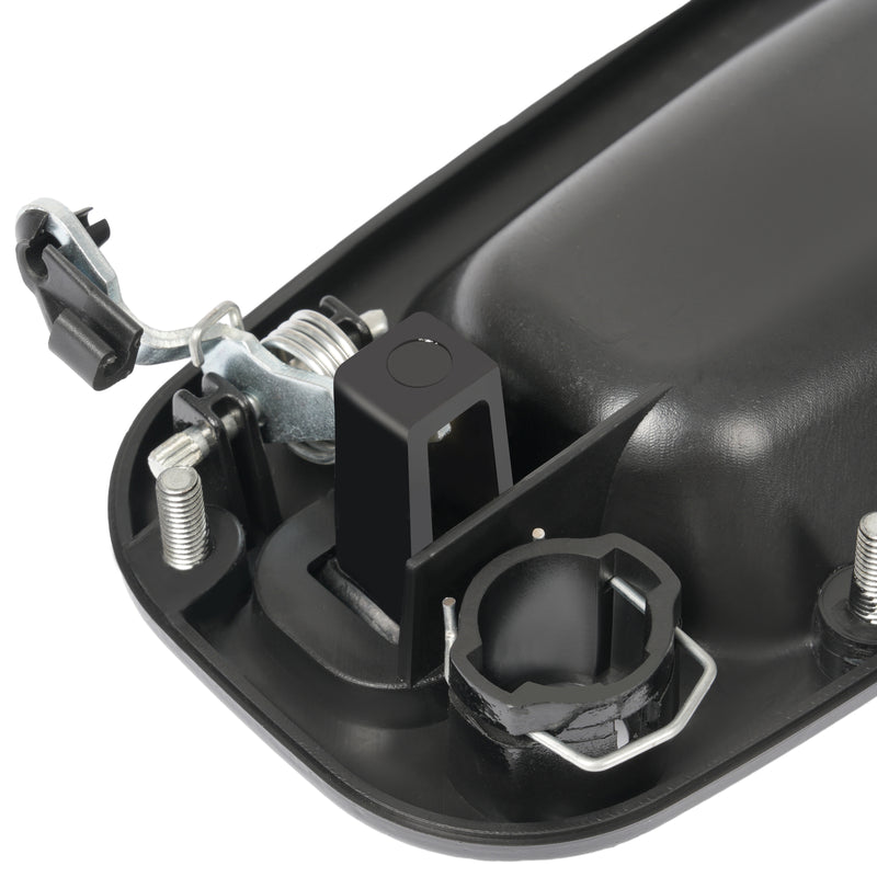 Door Handle Set for Chevy Silverado 1500 1999-2006 Smooth Black Front Outer 2PCS