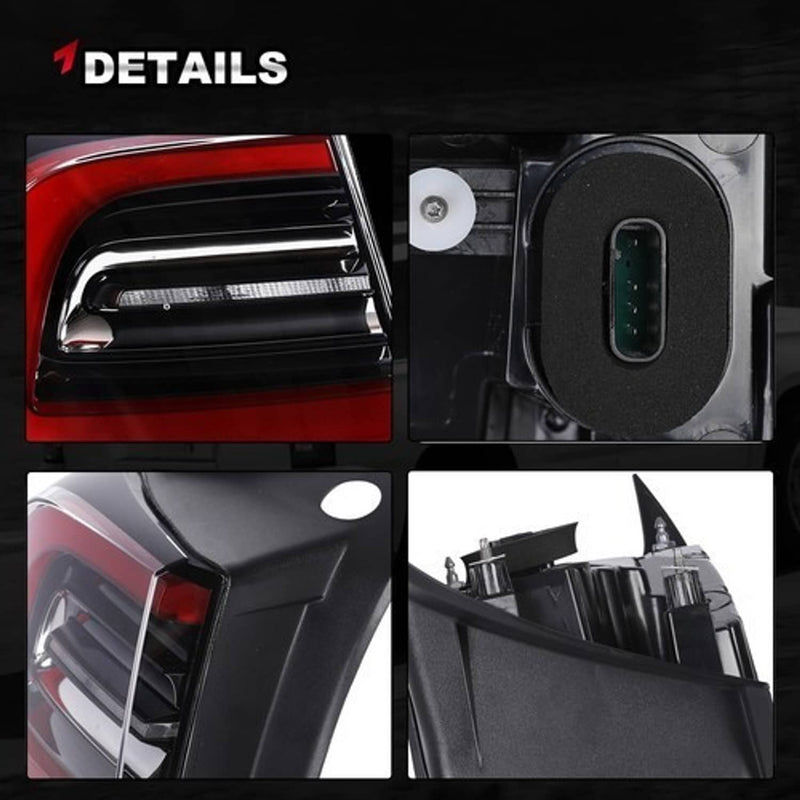 LED Tail Light Assembly Left Driver Rear for Tesla Model Y 4Pins 2019-2024