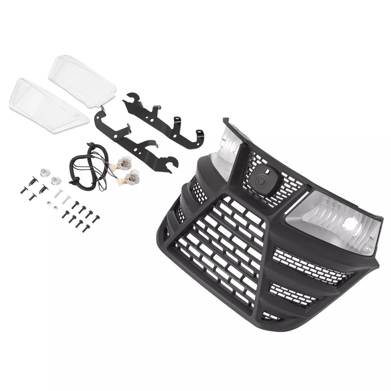 Plastic ABS Grille with Headlight for John Deere X300R X310 X320 X350 X370