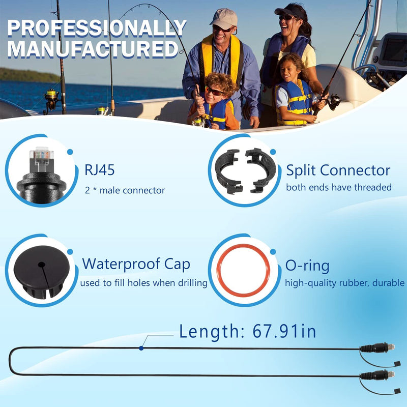 010-10550-00 6FT Marine Network Cable RJ45 for Garmin Navigation Screen Models