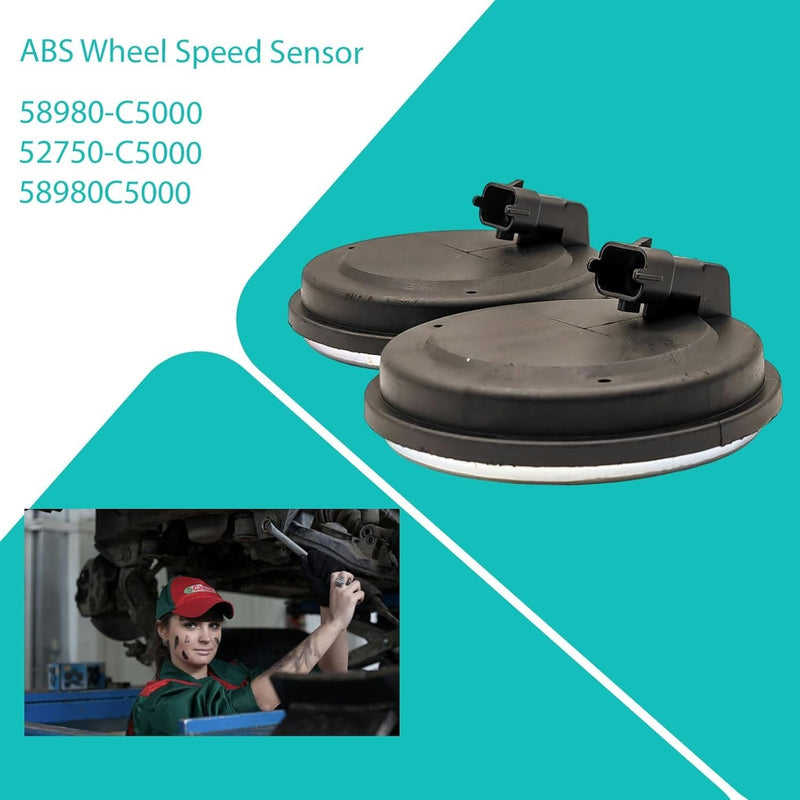 2Pcs ABS Wheel Speed Sensor for 2016-2020 Kia Sorento 2.4L 3.3L 2.0L 2WD Rear