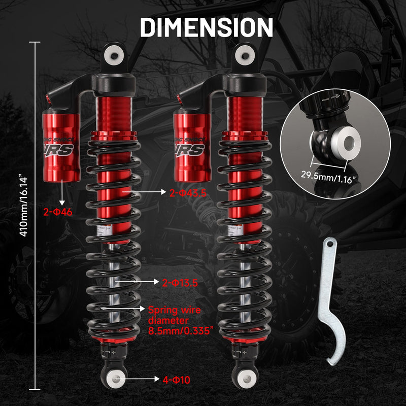 Adjustable Rear Shocks Absorber for Polaris Sportsman 570 EPS 2015-2022
