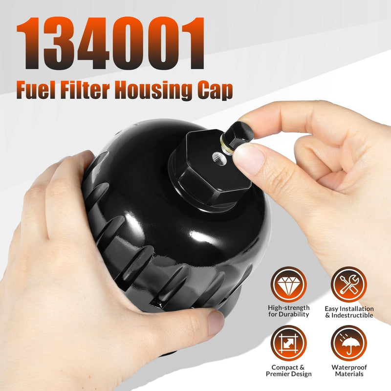 134001 Billet Aluminum Fuel Filter Housing Cap for GM Duramax 6.6L L5P