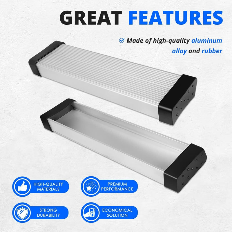 Aluminum Boat Trailer Square Fender Mount and Step Pad Bolt On Brackets