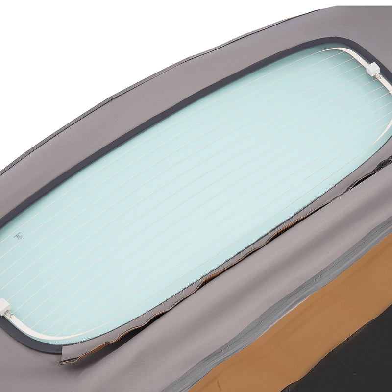 DURAFORCE Convertible Soft Top & Heated Glass Window for Toyota Solara 2004-2009 Brown