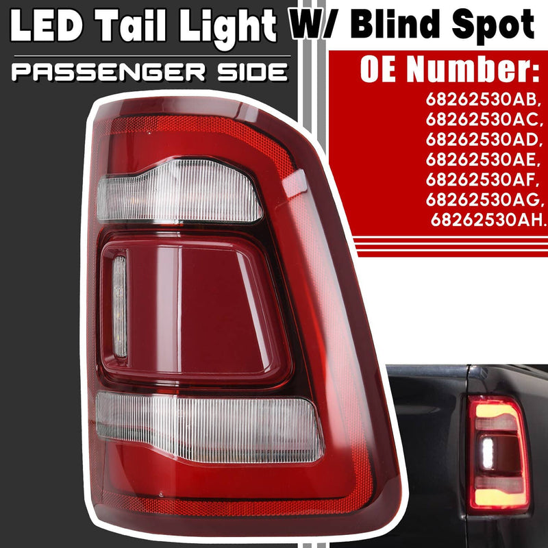 68262530AH LED Right Tail Light Blind Spot for Dodge RAM 1500