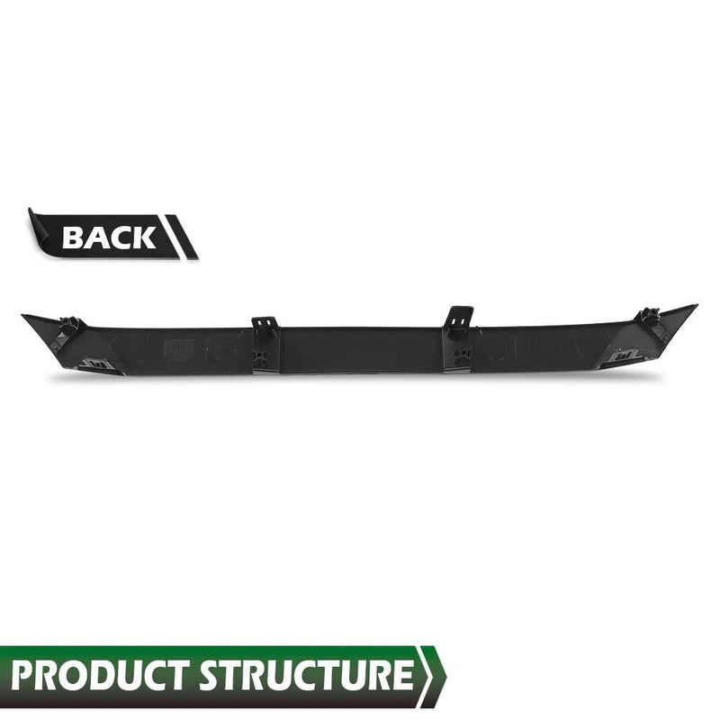 DURAFORCE Front Bumper Upper Glossy Black Grille Trim For 2020-2022 Toyota Corolla SE XSE