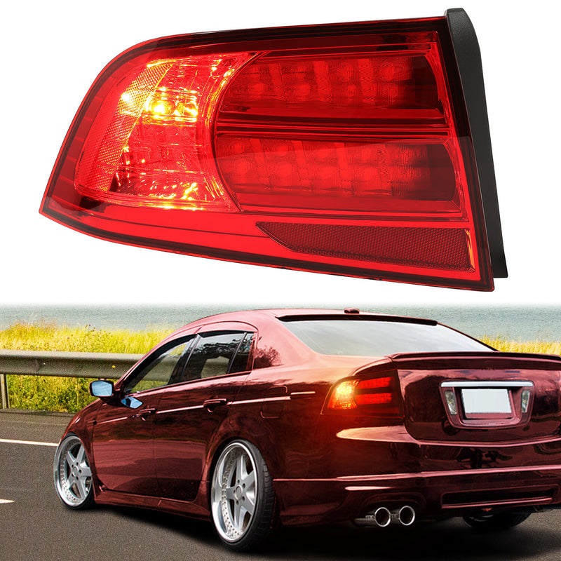 Driver Left Side Tail Light Assembly Rear Brake Lamp for Acura TL 2004-2008