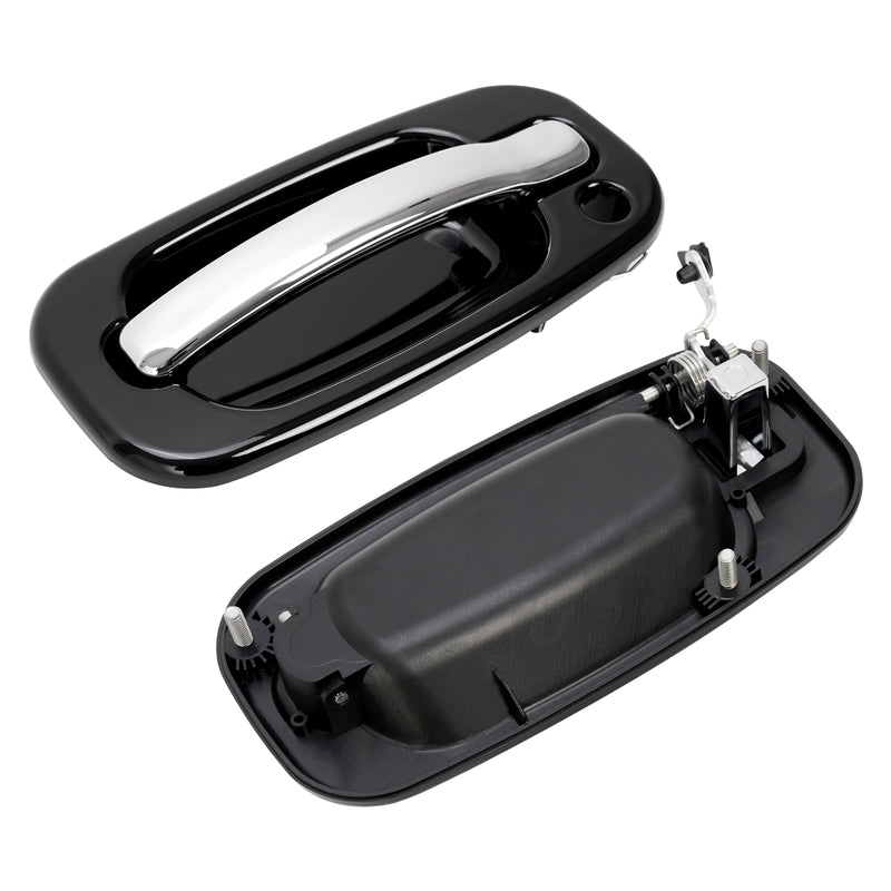 Front Exterior Door Handles Set Left Right Chrome for Silverado Sierra 1999-2006