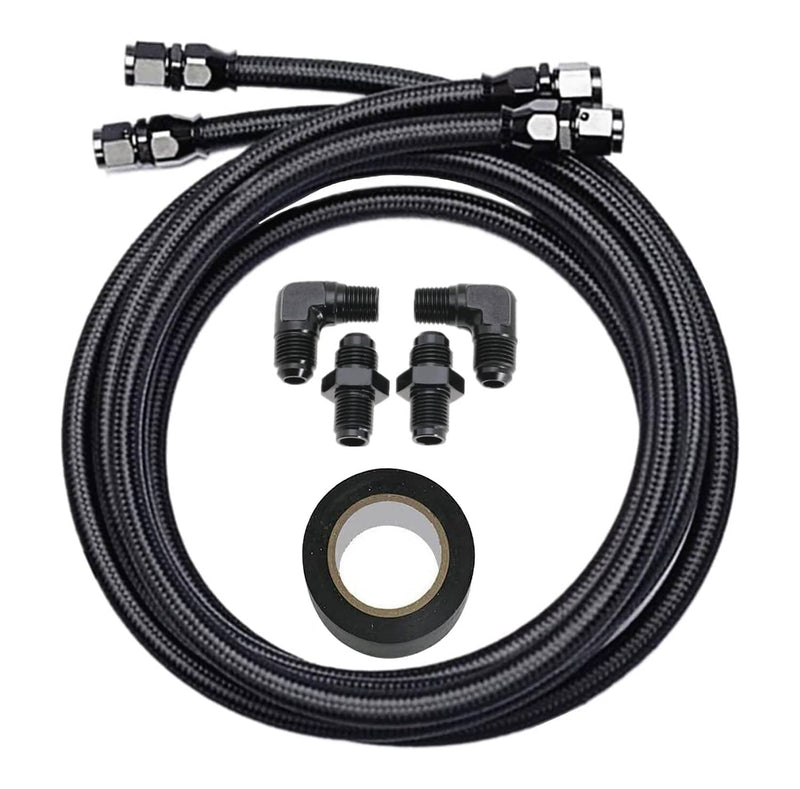 4L60E 4L65E TH350 TH400 Transmission Cooler 6AN Hose Line Kit for GM Automatic