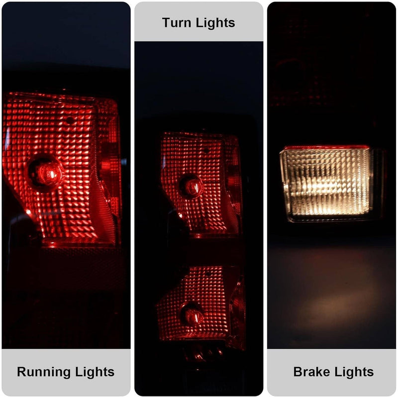 Halogen Tail Lights Driver Passenger with Bulb for Chevy Colorado 2023 2024