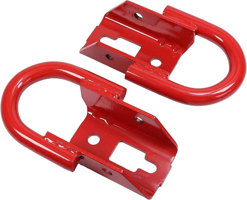 2 Pcs Red Towing Hooks FL3Z17N808A w/ Hardware Front for Ford F150 09-19