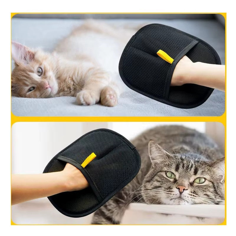 Glove Cat Grooming Gloves Hair Remover for Pet Dog 2-Pack 2025