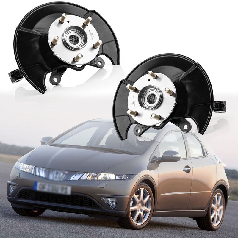 698-450 698-451 Front Steering Knuckle & Wheel Hub Bearing for 06-11 Honda Civic