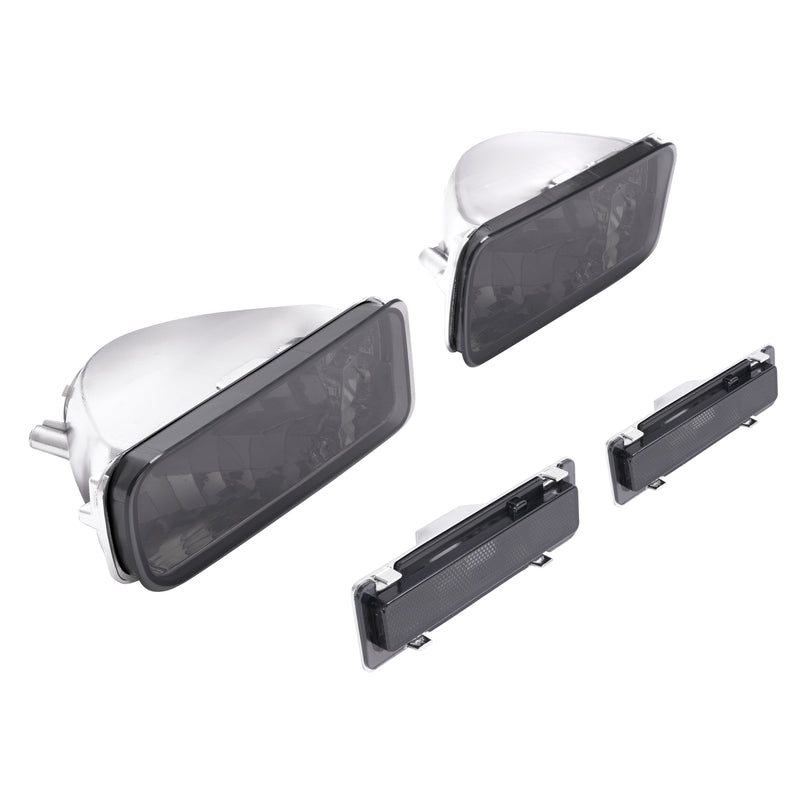 Smoke Bumper Turn Signal Side Marker Lights for Chevrolet Camaro 1985-1992