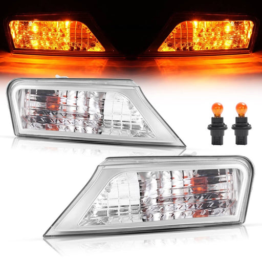 DURAFORCE Clear Marker Signal Corner Parking Lights for Jeep Liberty 2008-2012 Left Right