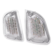 DURAFORCE Clear LED Turn Signal Lights for Kenworth KW K300 T300 T330 T600 86-08 Pair
