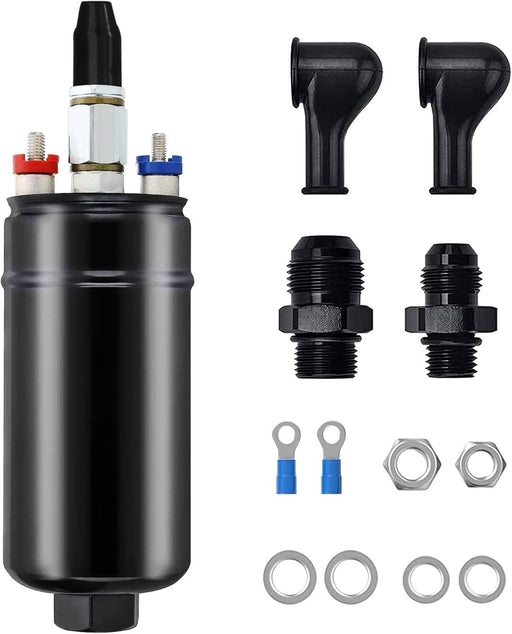 DURAFORCE 300LPH Universal External Inline Electric High Pressure Fuel Pump Kit E85