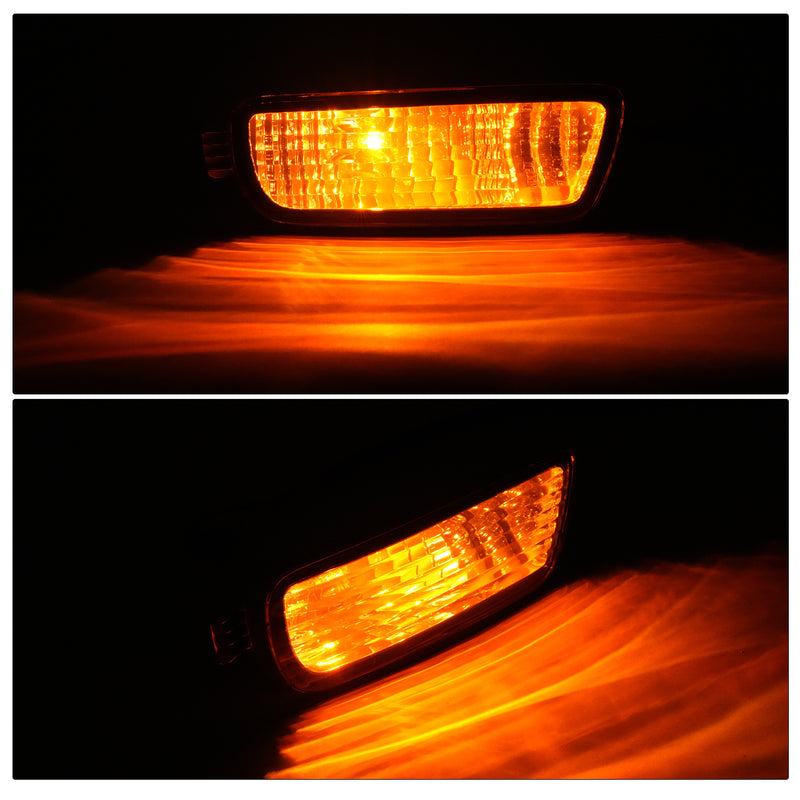 Front Bumper Smoked Turn Signal Lights Lamps for Toyota Tacoma 2001-2004 Pair