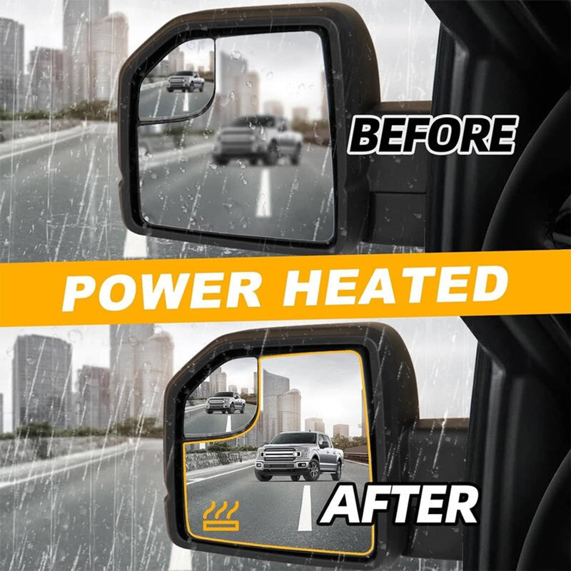 6Pin Tow Mirror Passenger Left Side Heated for 2015-2020 Ford F150 Truck
