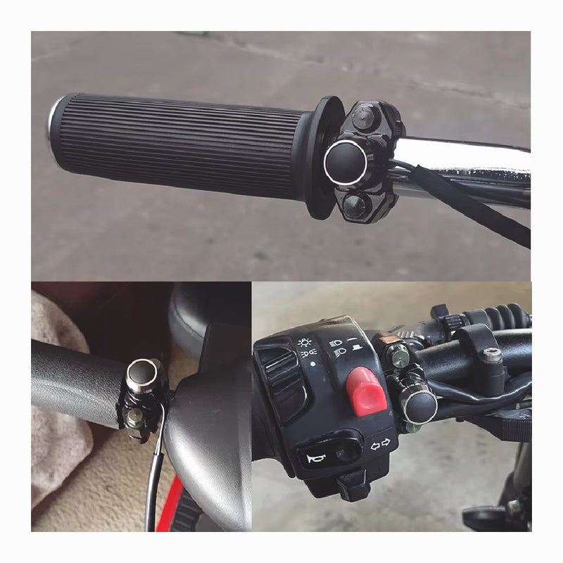 7/8 Inch Aluminum Motorcycle ATV Horn Switch Momentary Button Electric Power Sta