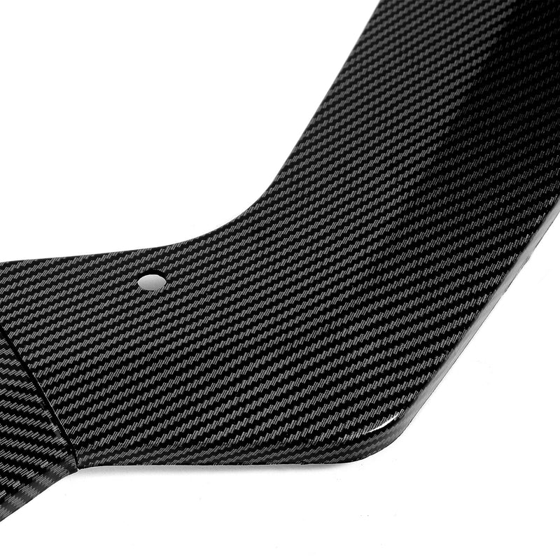 Carbon Fiber Color GT Style Front Splitter Spoiler Lip for Ford Mustang 2018-23