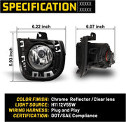 DURAFORCE For 2014 2015 2016 Toyota Scion TC/ZELAS Fog Lights Lamps Pair w/Wiring Switch