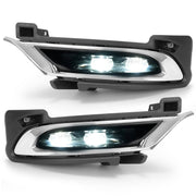 DURAFORCE LED Chrome Fog Lights Driver Passenger Side for Chrysler 300 2015-2024 2021 Pair