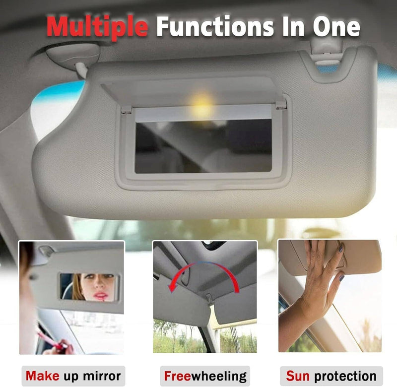 Sun Visors w/ Lighted Right & Left Fit for 2013-2018 Nissan Altima 2.5L 3.5L
