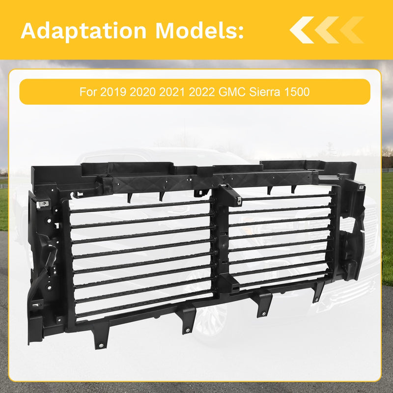 84641100 Front Active Air Grille Shutter with Motor for GMC Sierra 1500 2019-202