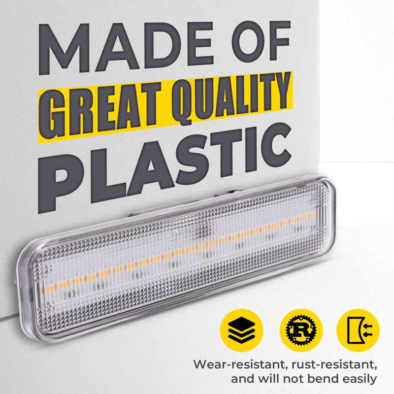Yellow LED Front Side Marker Lights for El Camino Caballero Malibu 78-87 2 Pcs