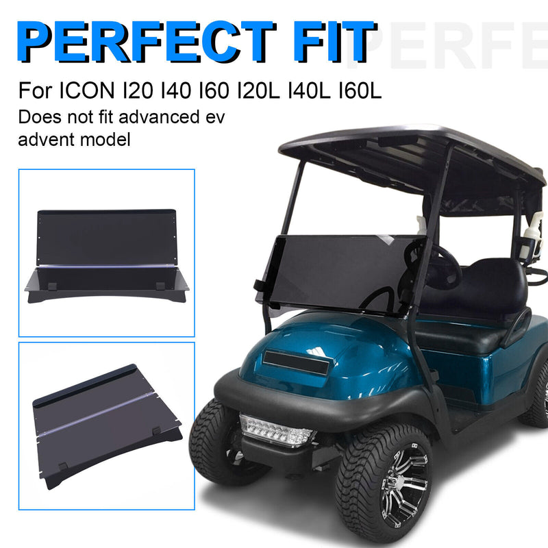 Tinted Fold Down Flip Windshield for ICON i20 i40 i60 i20L i40L i60L