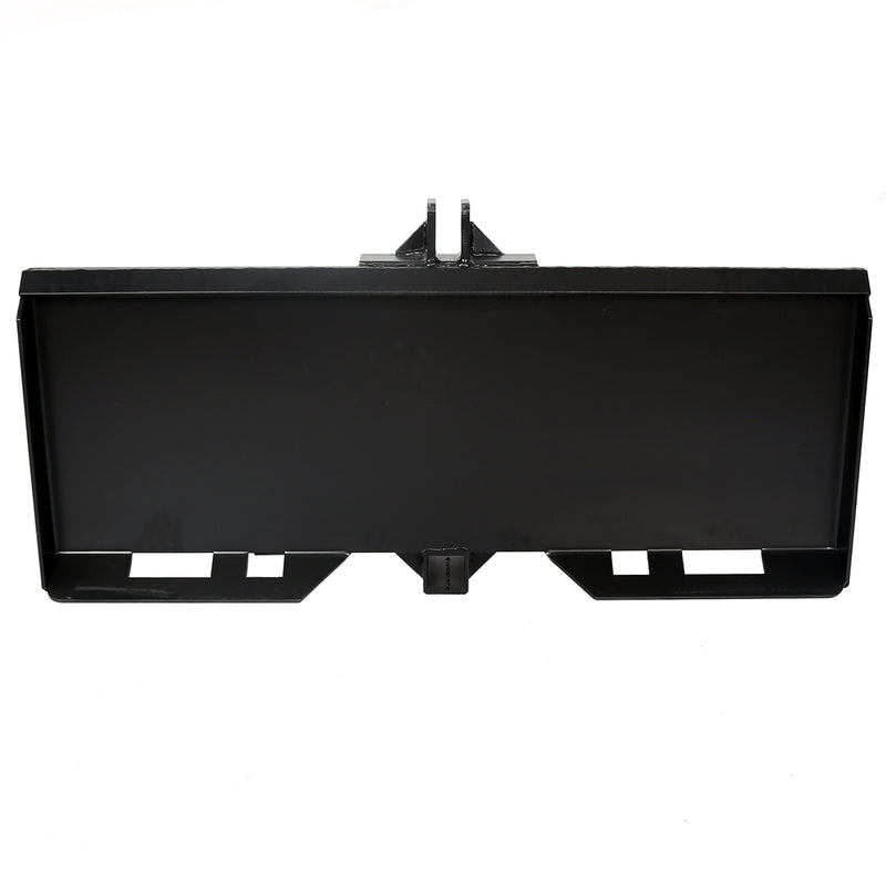 3-Point Attachment Adapter Hitch Adjustable for Skid Steer Loader Tractor