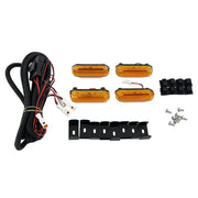 DURAFORCE ZZ2V00966 4PCS LED Amber Grill Marker Light Kit for 2019-2022 for Toyota RAV4