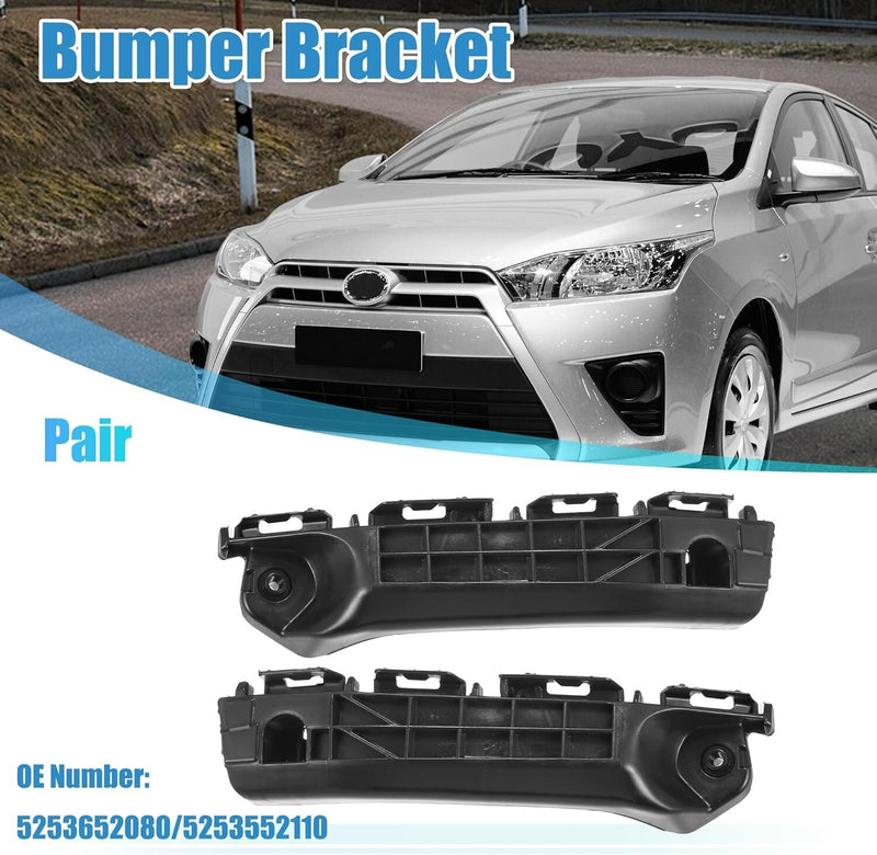 Front Bumper Bracket Left Right for 2012-14 Toyota Yaris 5253652080 5253552110