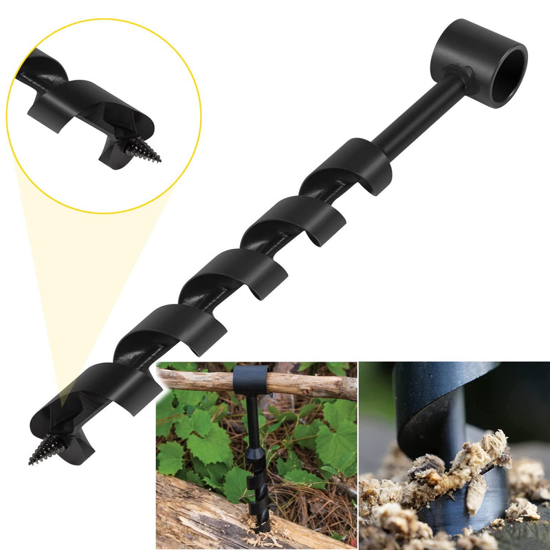 12" Scotch Eye Wood Auger Drill Bit for Bushcraft and Camping Furniture
