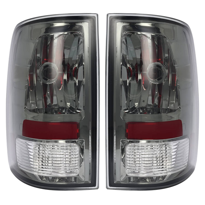 DURAFORCE Left Right Smoke Tail Lights Brake Lamps for Dodge Ram 1500 2500 3500 2009-2018