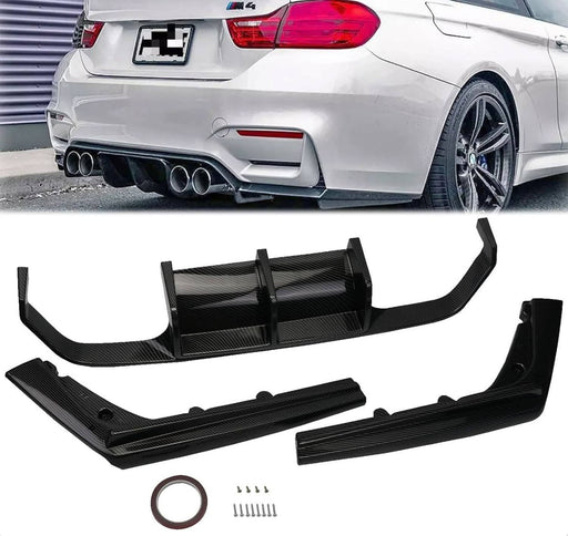 DURAFORCE Carbon Fiber Color Rear Bumper Diffuser Lip for BMW F80 M3 F82 F83 M4 15-20