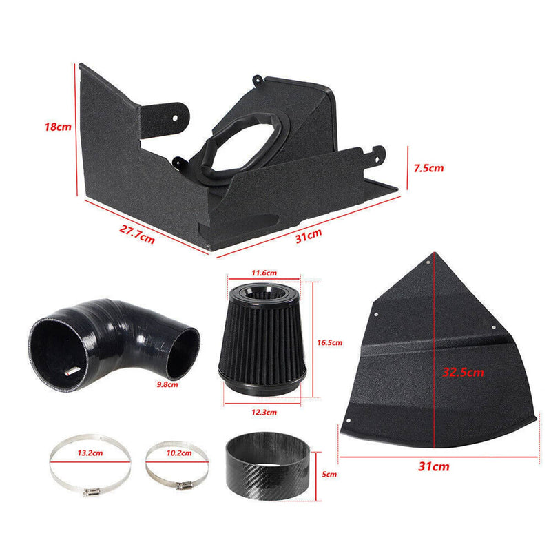 Cold Air Intake Kit Black for BMW 320I 330I G20 G21 2.0L L4 B48 Engine