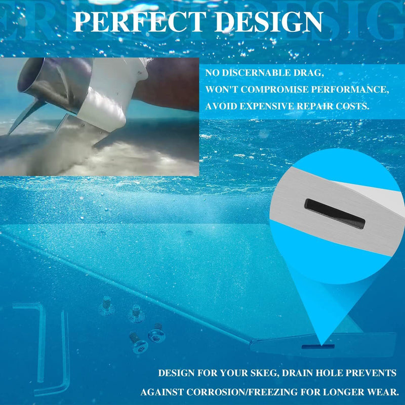 27061 Skeg Guard Stainless Steel Protective Skeg for Mercury 4 Stroke 2 Stroke
