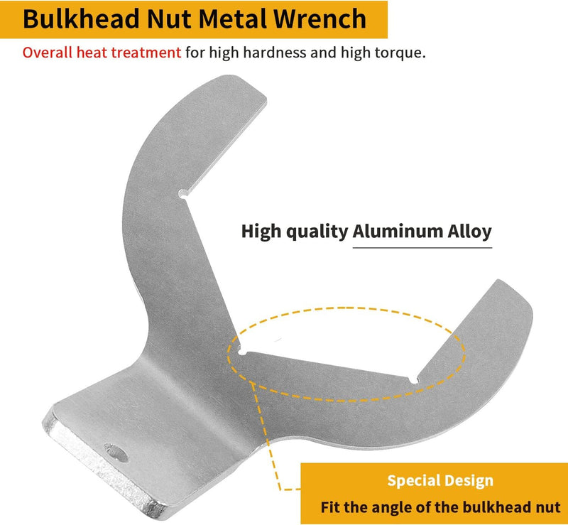 Interior Bulkhead Nut Metal Wrench for Pentair PacFab Triton II TR40 TR50 TR60