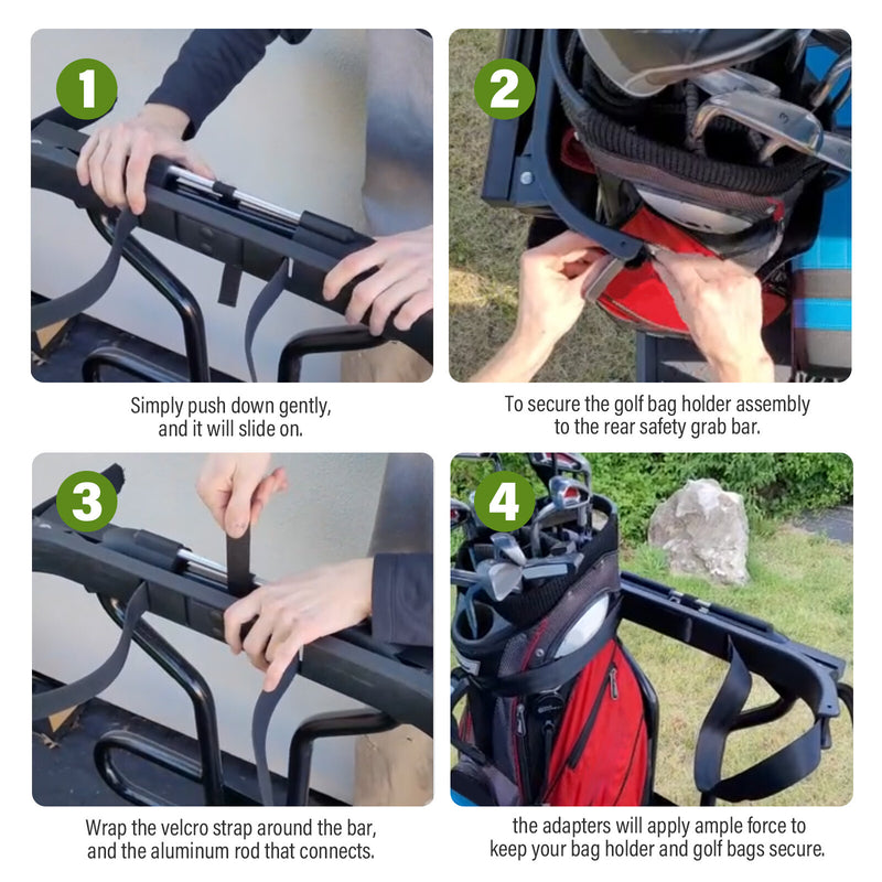 Rear Grab Bar Textured Seat Grab Bag Holder for Icon EV Golf Cart