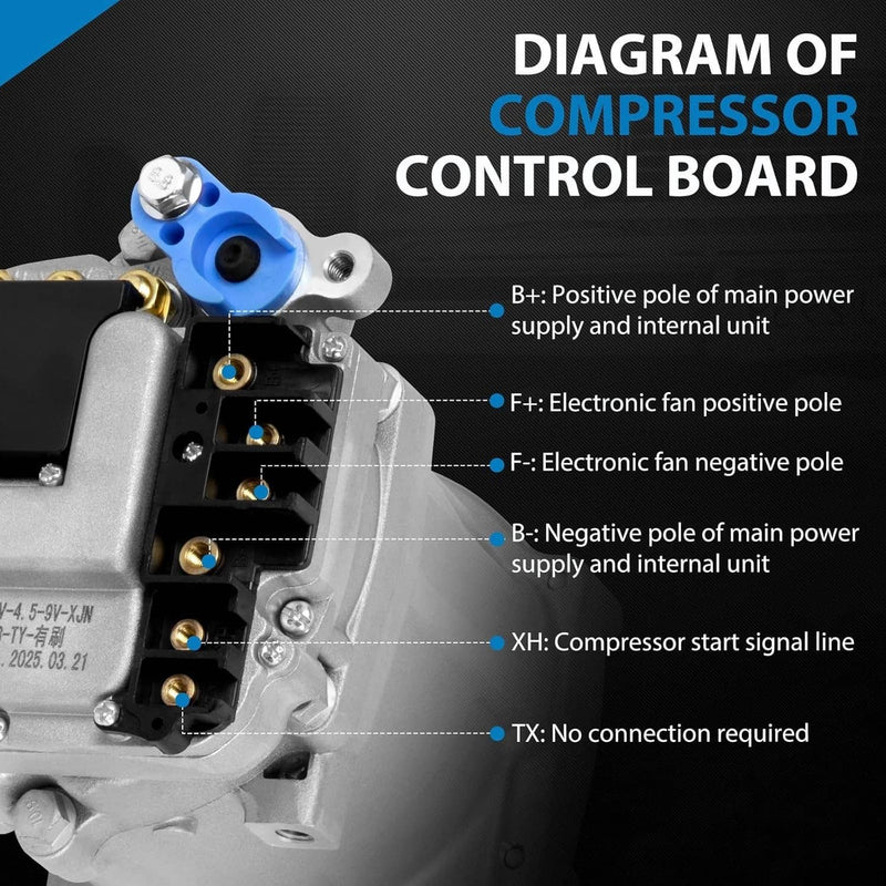 12V Electric Cool Heat Universal Underdash Air Conditioner for Car Auto A/C 63A