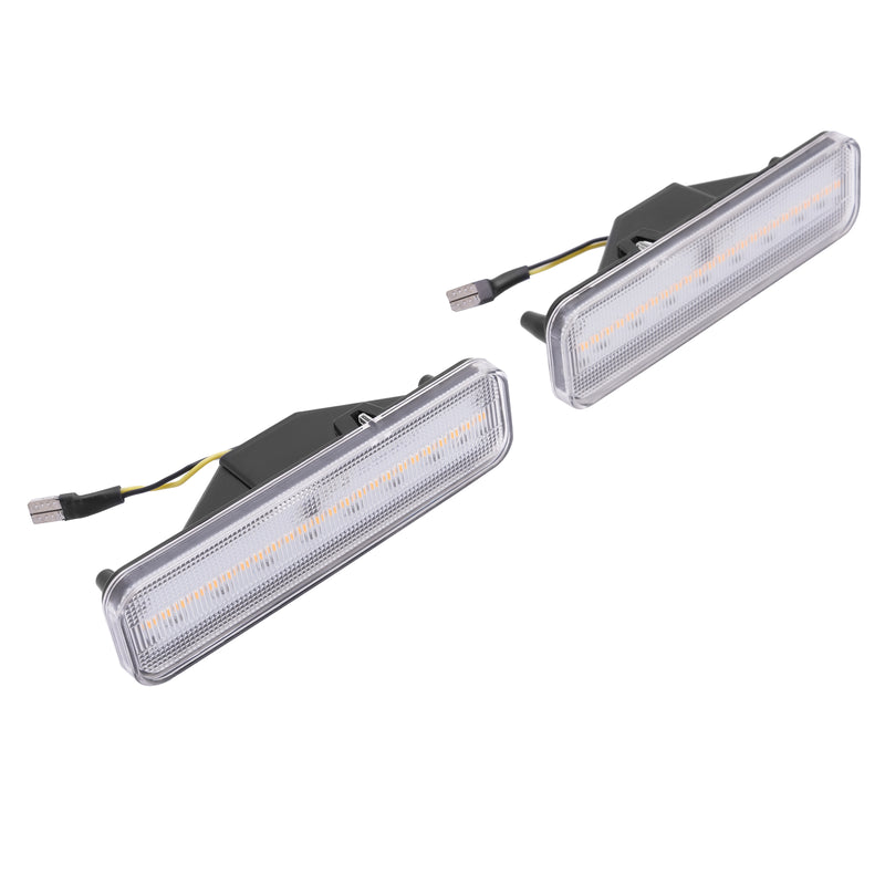 Yellow LED Front Side Marker Lights for El Camino Caballero Malibu 78-87 2 Pcs