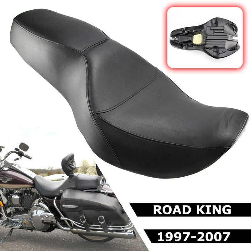 Driver 2-Up Seat for Harley Road King Custom FLHRS EFI FLHRSI 1997-06
