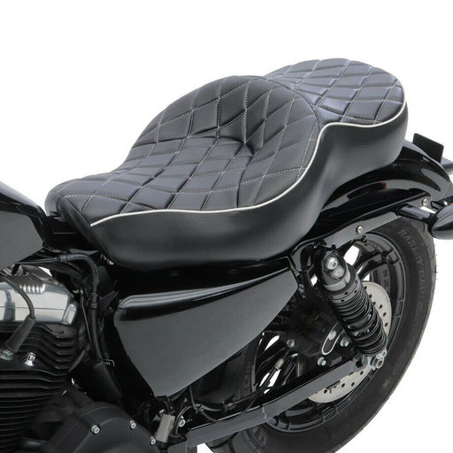 DURAFORCE Driver Passenger Two-Up Seat Cushion for Harley Sportster XL 883 1200 48