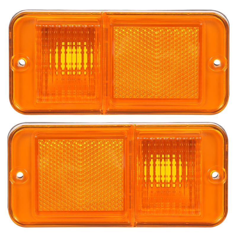Front Amber Side Marker Lights for Chevrolet GMC C/K Pickup Trucks 1968-1972 Set