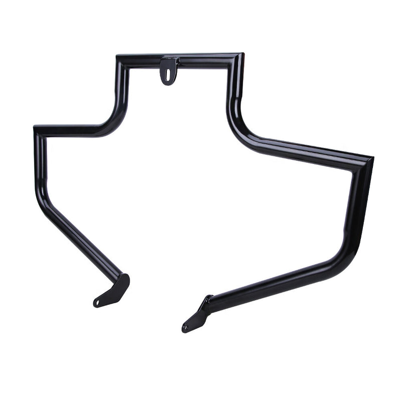 Black Engine Highway Guard Crash Bars for Harley FLSTN Softail Deluxe 2005-2017