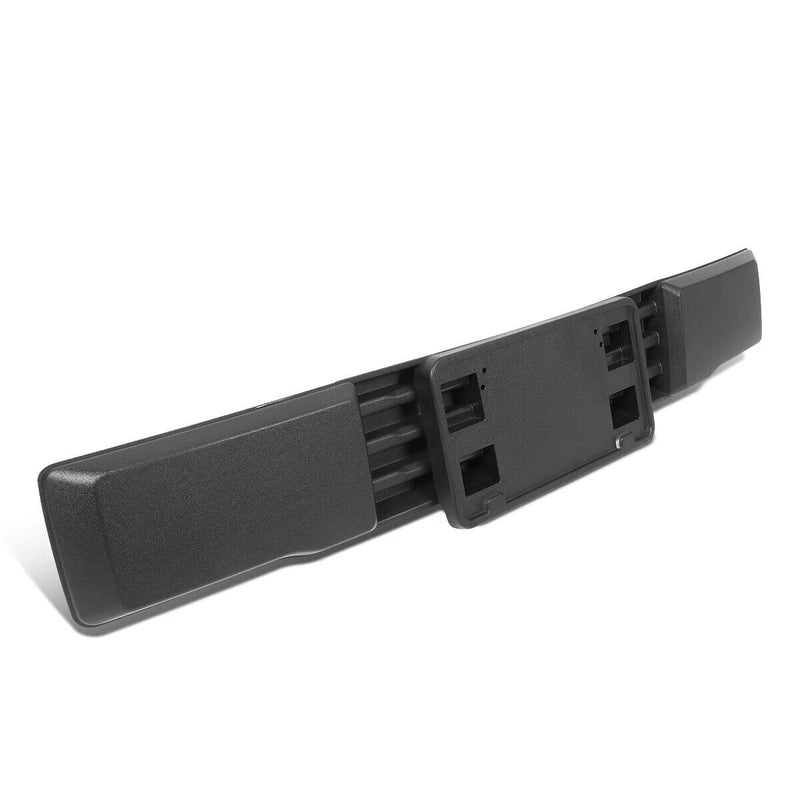 DURAFORCE Front Bumper Trim & License Plate Fit For 2015 2016 2017 Ford F-150 F150 Black