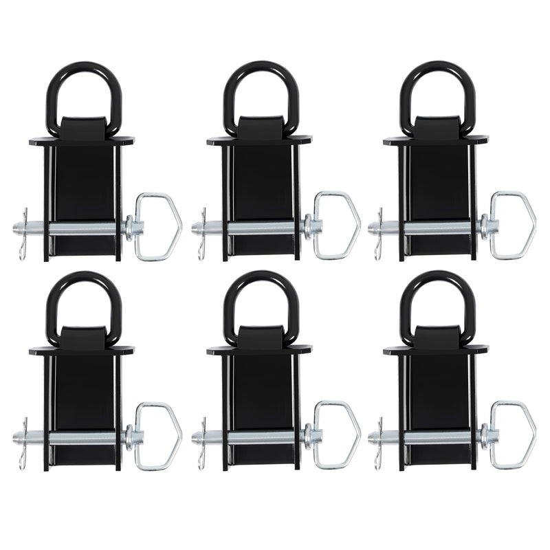 6PK 12,000 Lbs D-Ring Stake Pocket Removable for Flatbed Trailer Heavy Duty
